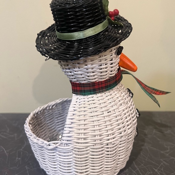Vintage Avon wicker snowman - Picture 2 of 4